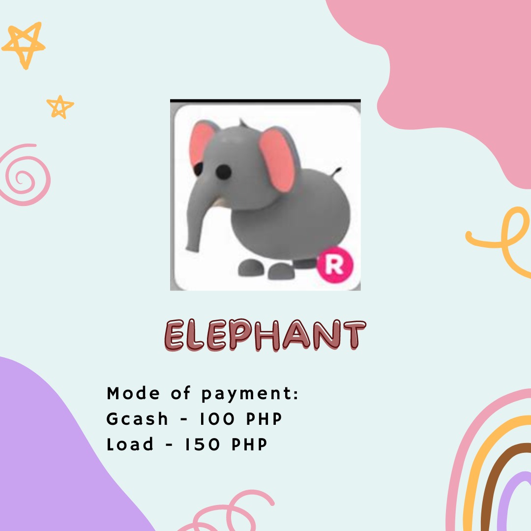 ADOPT ME R ELEPHANT (RIDE) on Carousell