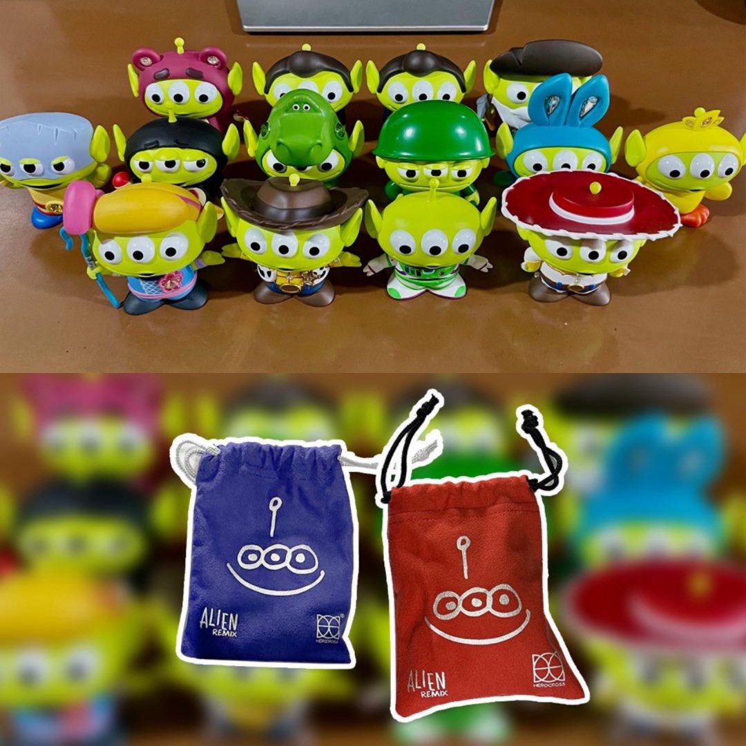 Alien Remix Figures (HEROCROSS) (Category: Figurines & Statues) located in Makati City. Submitted by crayonf5 (Listing ID 1230428067, Image 1). Description: HEROCROSS x SWAROVSKI Alien Remix (14) Figures (Toy Story) SPECIAL EDITION Little Bo-Peep, Woody, Buzz, Jessie, Rocky, Wheezy, Rex, Army Man, Bunny, Ducky, Lotso, Benson (Red & Black bow tie), Stinky Pete + with Pouch per figure Payment: Gcash / Bank transfer (instapay) Shipping: Grab / Lalam