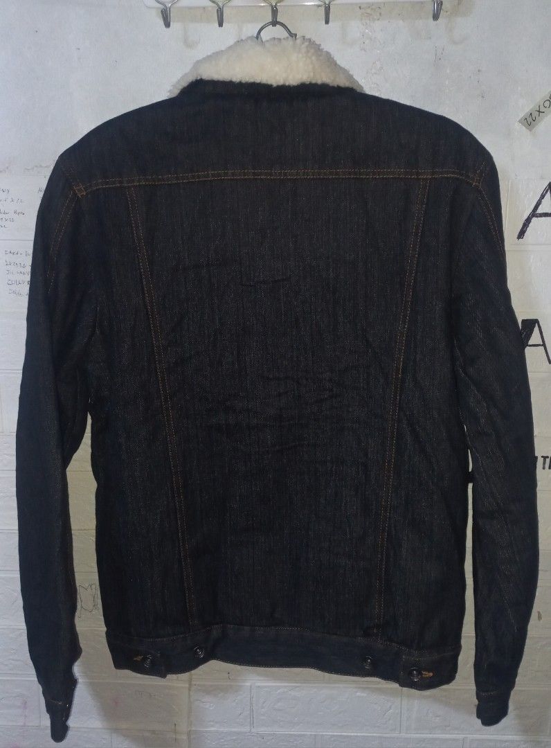 All saints warrior sherpa denim jacket, Men's Fashion, Coats, Jackets