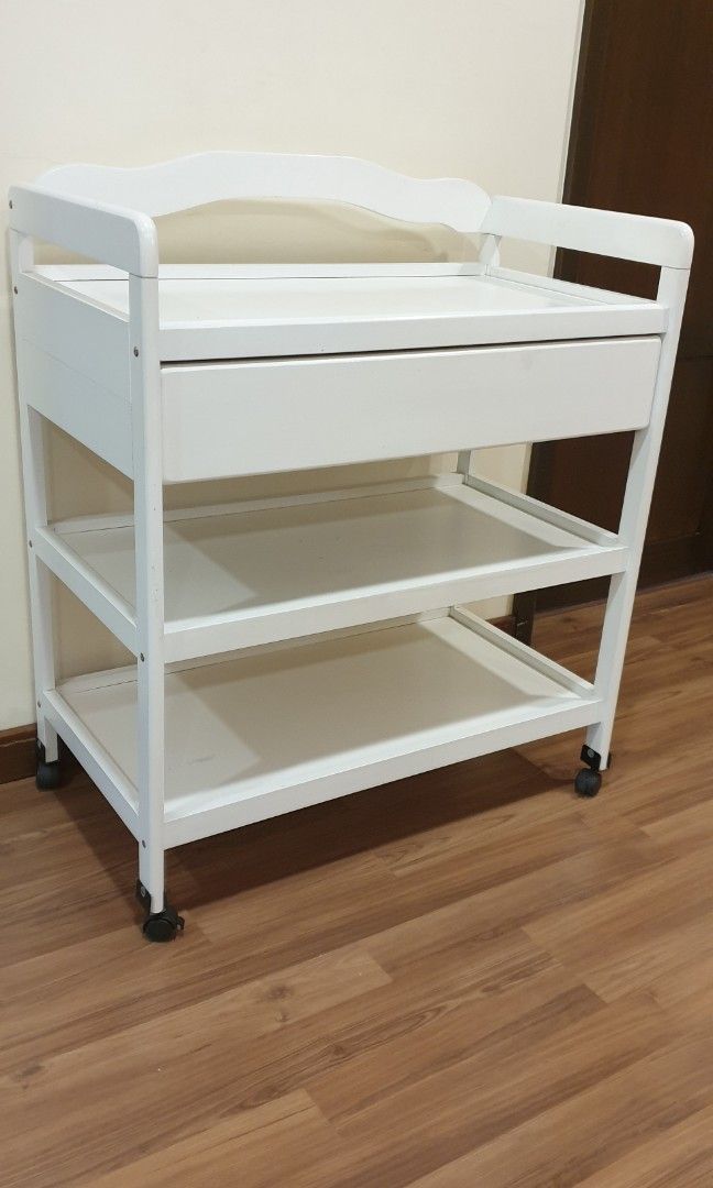 Angel Cot premium solid hardwood baby changing table, Babies & Kids