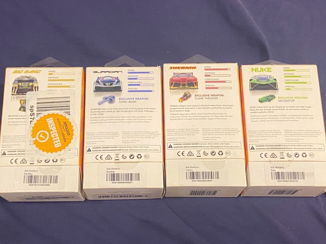 Anki overdrive starter set with 6 electric toy car compatible with app