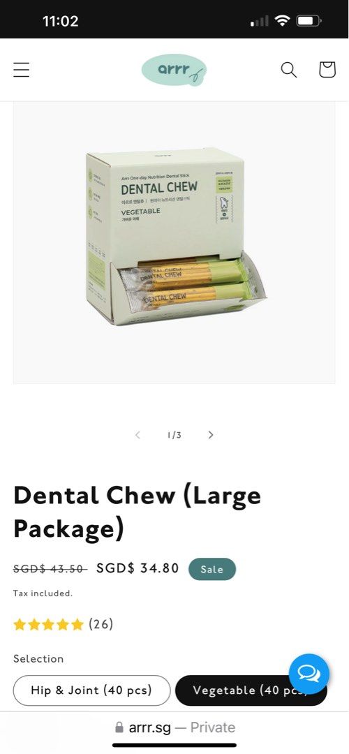 Arrr dental deals chew