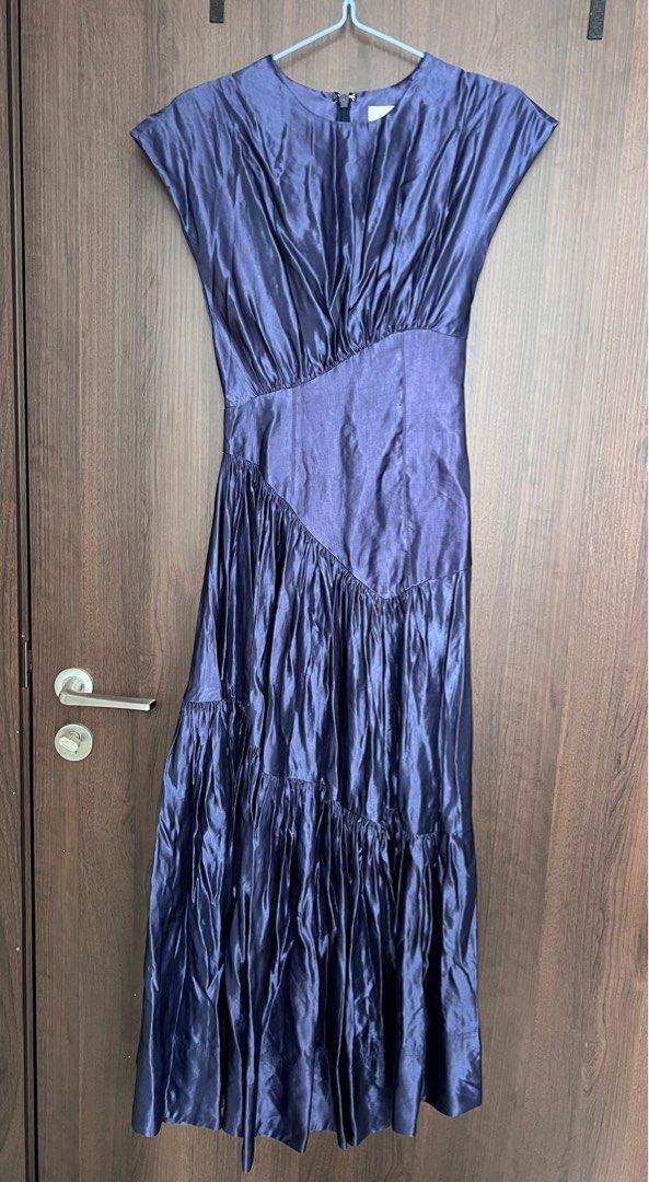 AU6 Aje Reflections Dress in Navy, Women's Fashion, Dresses & Sets, Dresses  on Carousell