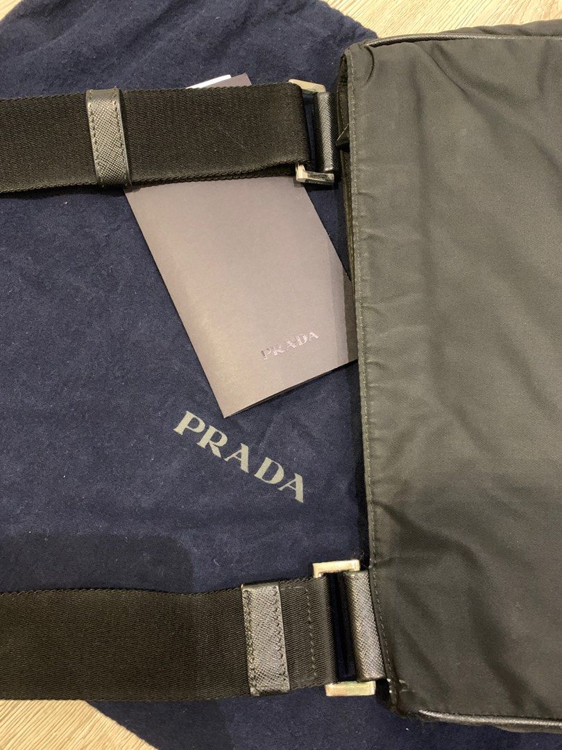 Authentic Prada Nylon Sling Bag, Luxury, Bags & Wallets on Carousell