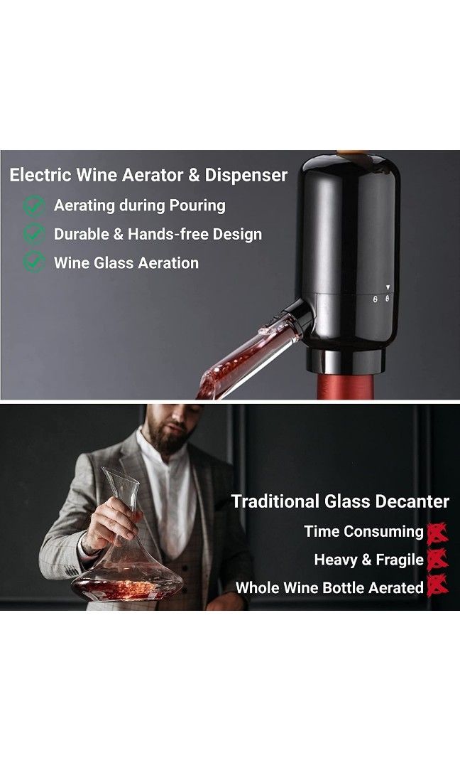 Automatic wine aerator and dispenser, TV & Home Appliances, Kitchen Appliances, Wine Cellar