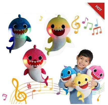 Baby shark light singing plush 2025