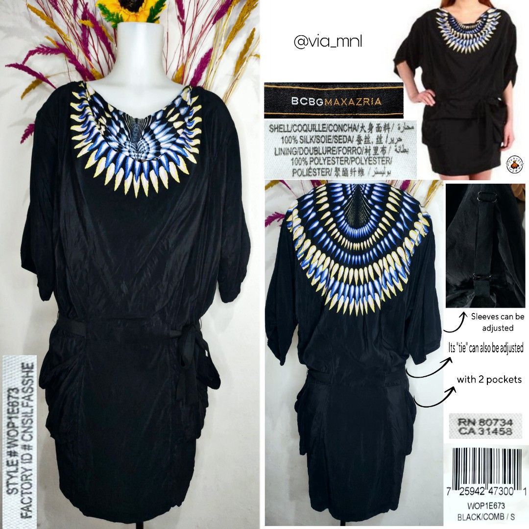 Bcbg black 2025 comb dress