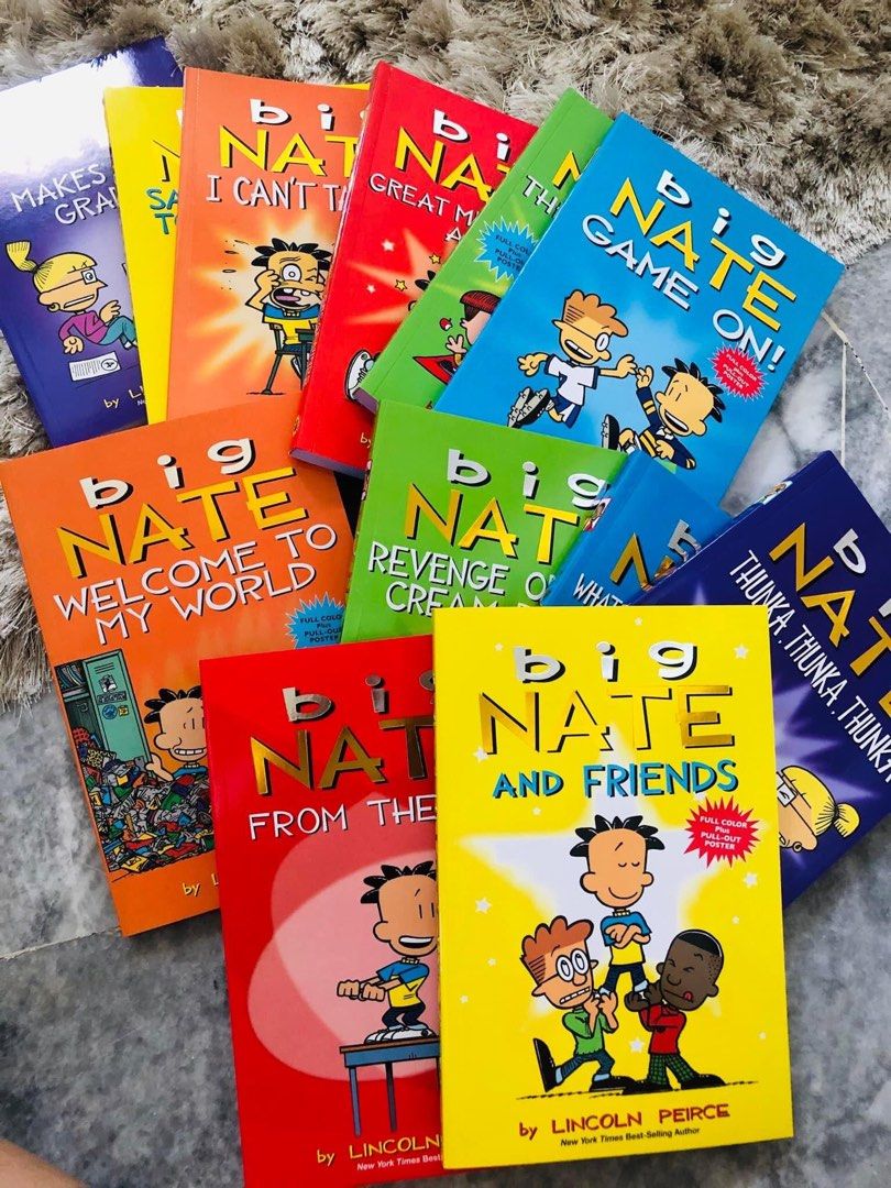 Big Nate Full Colour Illustrated Comic Books Set by Lincoln Peirce (12