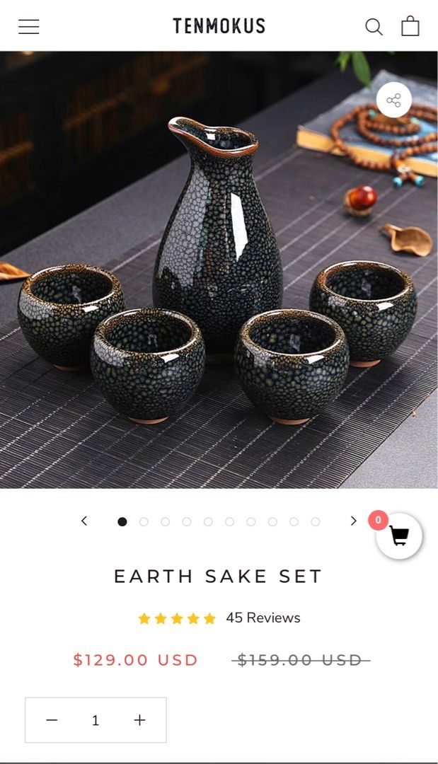 BNIB Tenmokus Sake set, Furniture & Home Living, Kitchenware & Tableware,  Other Kitchenware & Tableware on Carousell
