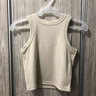 Brandy Melville matcha green knit halter top - Depop