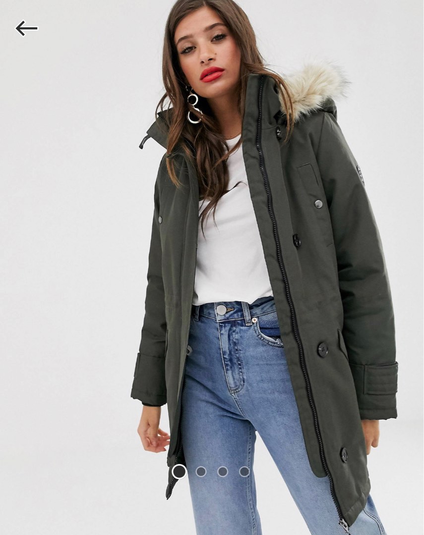 BNWT Vero Moda Faux Fur Hooded Parka Women s Fashion Coats