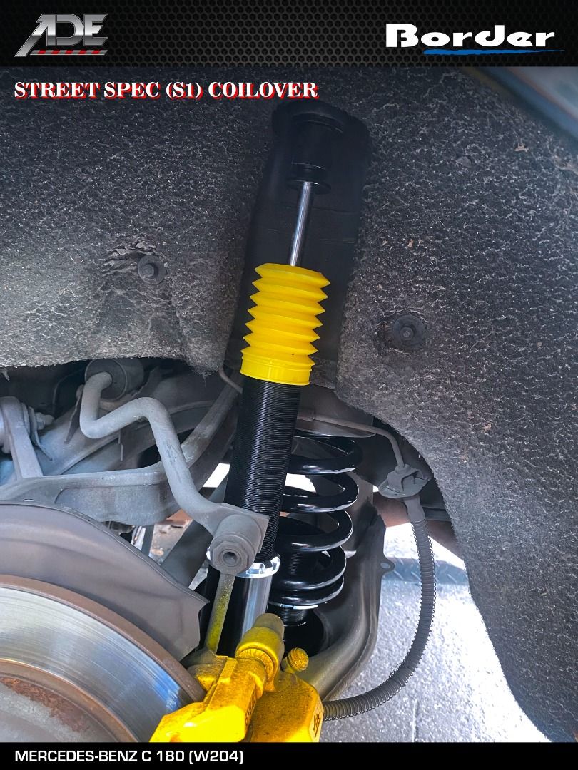 BORDER STREET SPEC (S1) COILOVER ON MERCEDES-BENZ C 180 (W204), Car ...