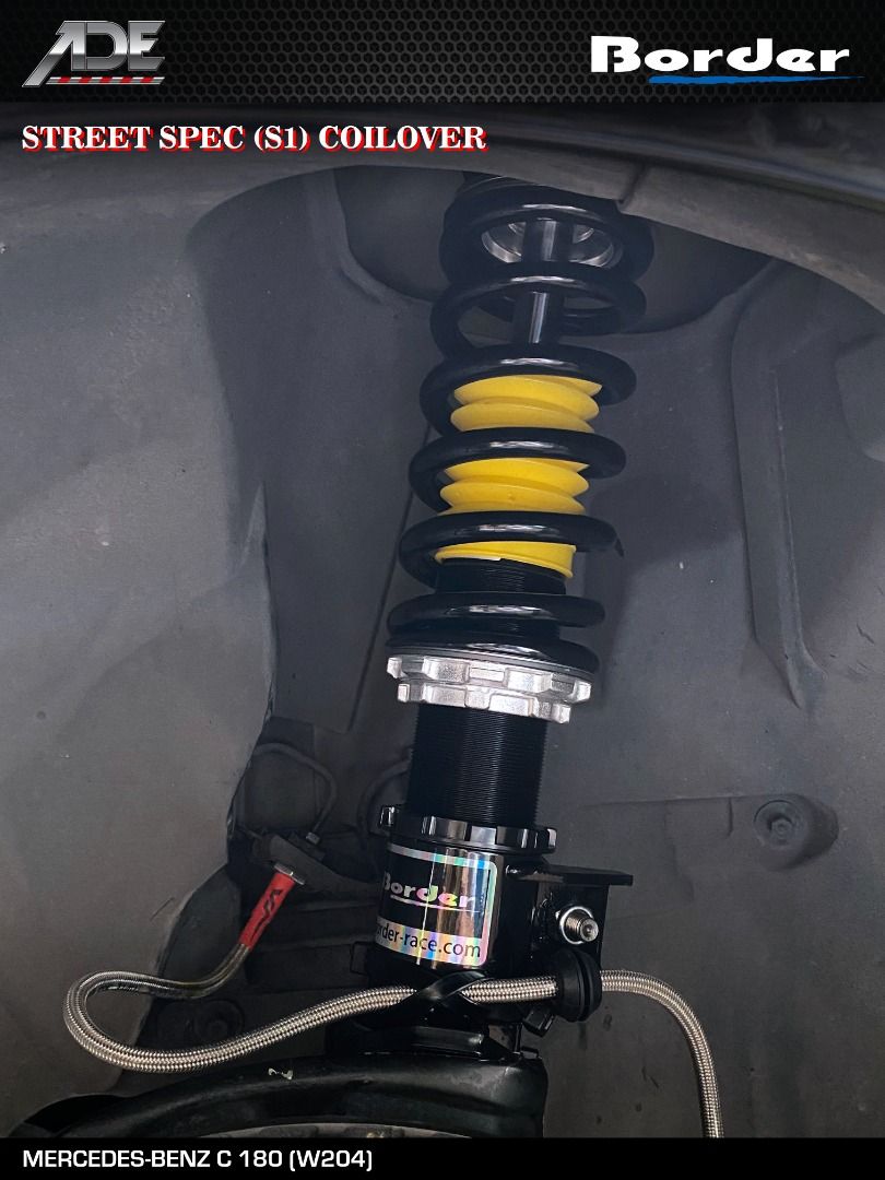 BORDER STREET SPEC (S1) COILOVER ON MERCEDES-BENZ C 180 (W204), Car ...