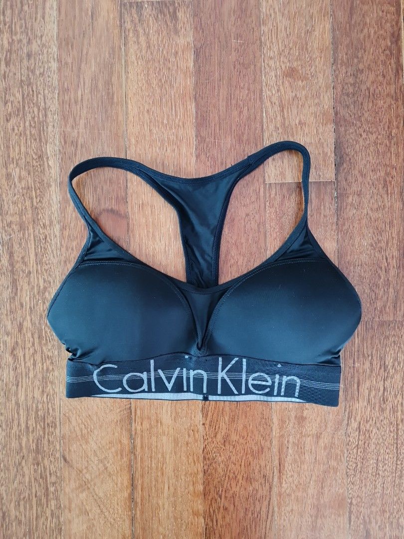 Calvin Klein, Intimates & Sleepwear, Calvin Klein Performance Seamless  Medium Impact Sports Bra Grey Euc