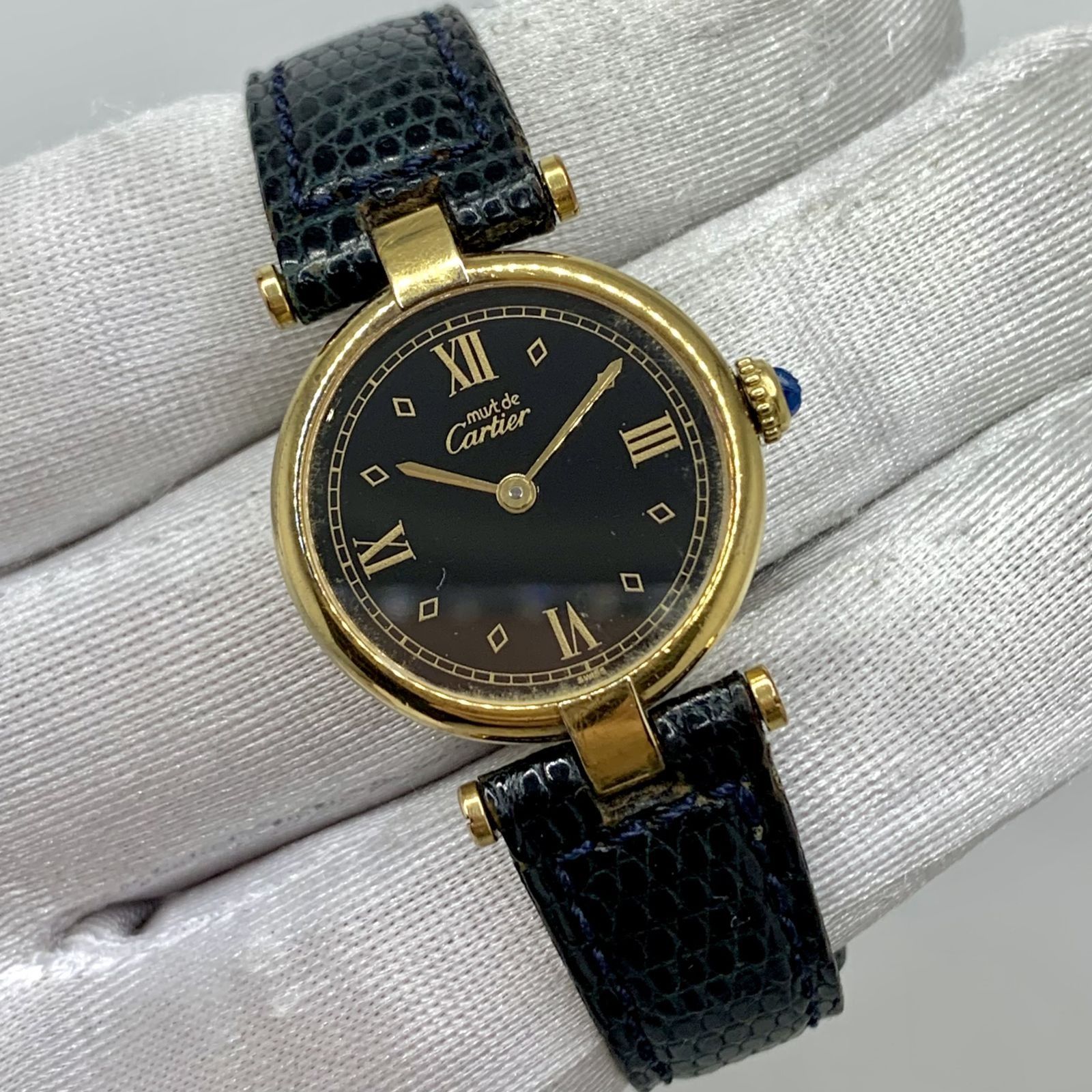 Cartier vermeil ladies top watch
