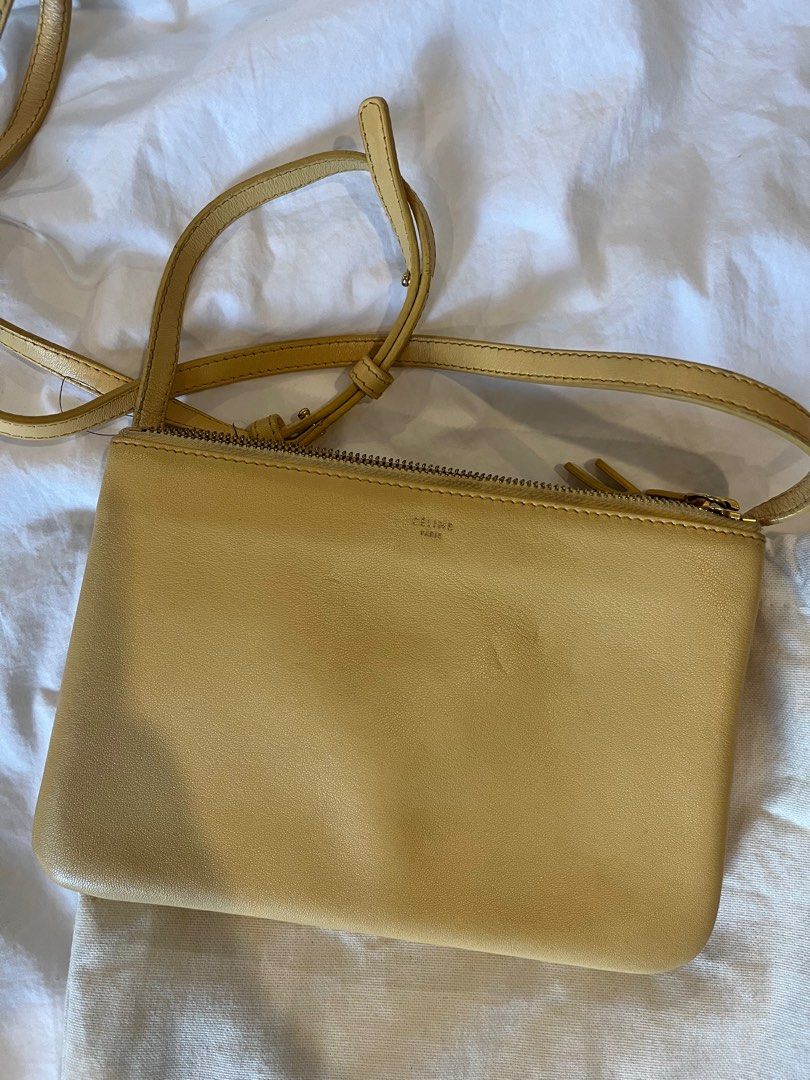 Celine Trio (Category: Luxury Bags & Wallets) located in Quezon City. Submitted by bnsellacct (Listing ID 1230363863, Image 2). Description: Celine trio With dust bag and card Normal wear and tear Needs cleaning.