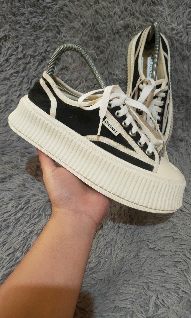Chanel platform sneakers hot sale