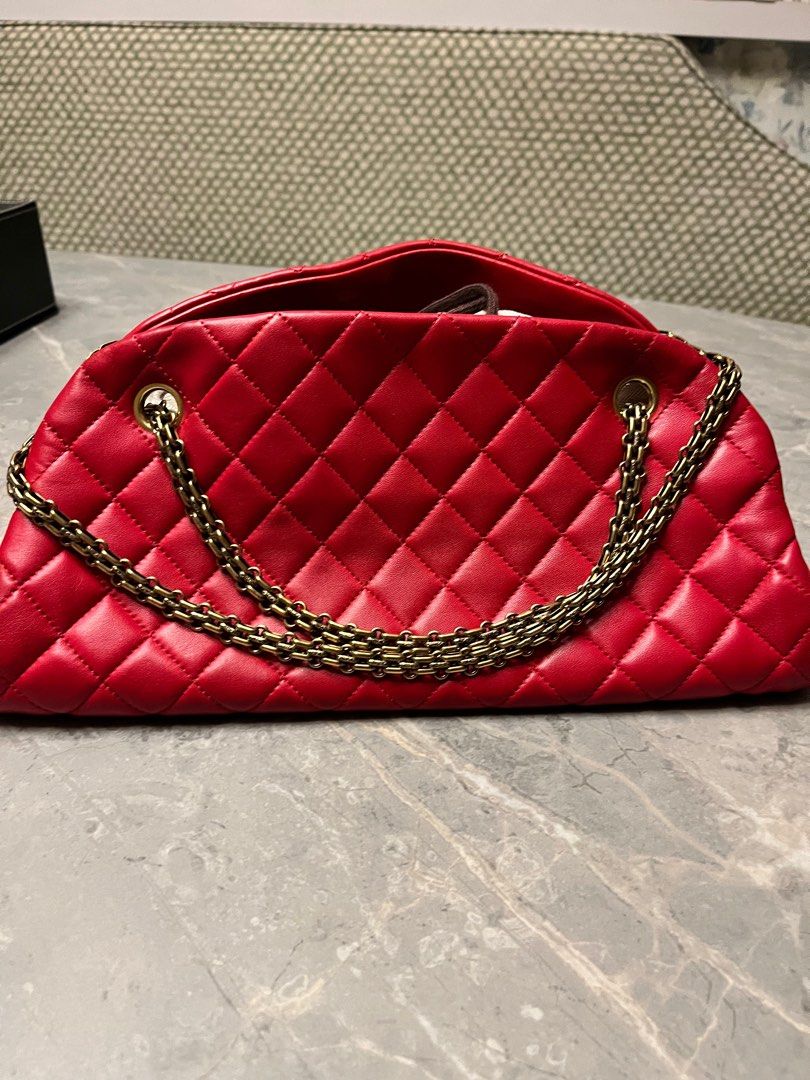 Chanel Tote Lipstick Patent Leather Red No 13 Luxury Bags  Wallets on  Carousell
