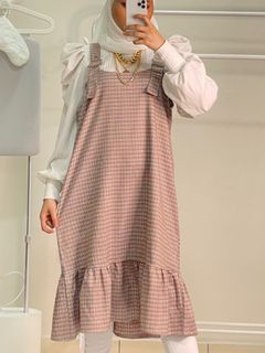 Checkered Jumpskirt