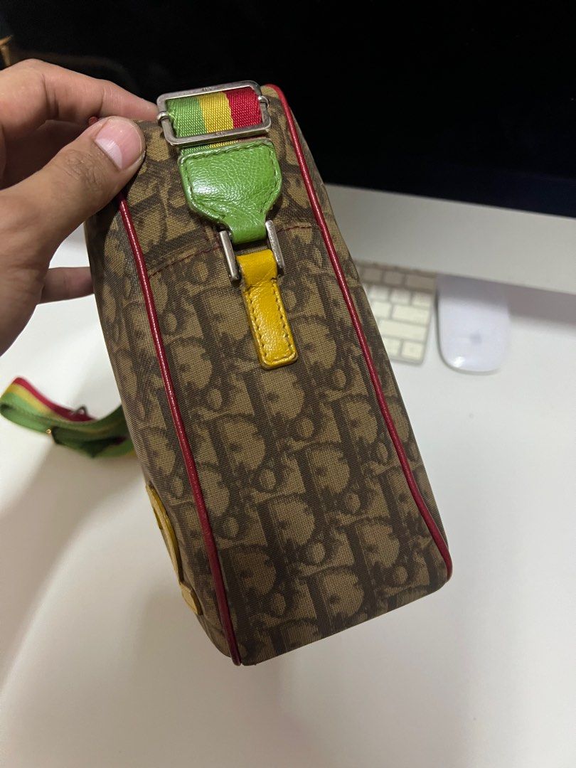 Christian Dior rasta monogram sling bag