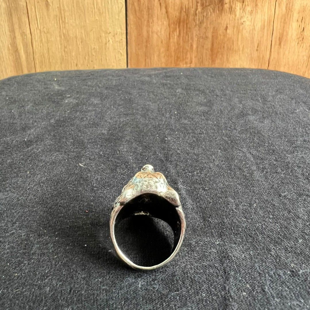 Cincin Bahan Titanium Steel Desain Suku Indian, Fesyen Pria, Aksesoris