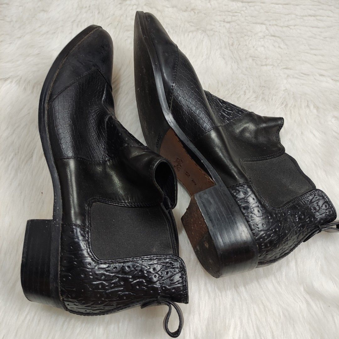Coach Shoes Suffolk Patchwork Bootie Black