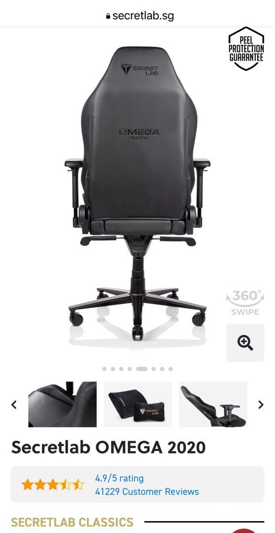 Ash Secretlab Omega Buy Secretlab Omega 2020 Cookies And Cream