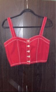 Denim crop top
