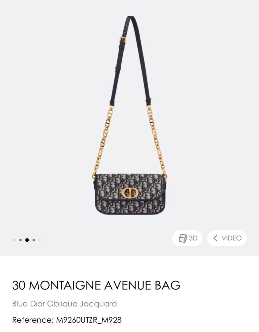 Dior 30 Montaigne Bag 3D Model Collection