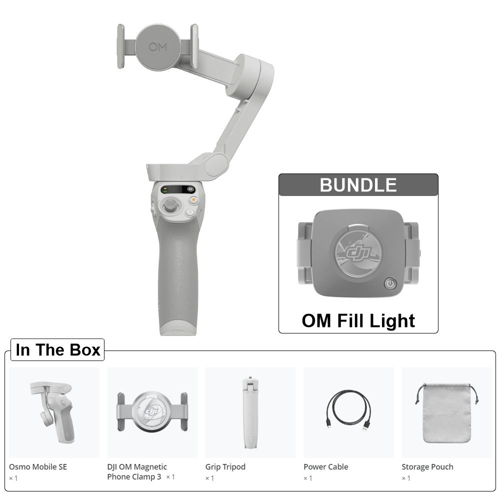 DJI Osmo Mobile SE - DJI OM SE - 3-Axis Smartphone Gimbal Stabilizer ...