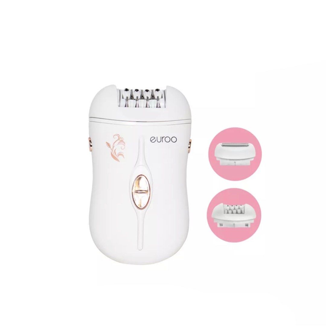 Euroo 2-in-1 Epilator (Category: Hair Removal) located in Las Pinas. Submitted by ciaralu_95 (Listing ID 1230491976, Image 1). Description: ✨ Only used once — just stored ✨ wireless / rechargeable ✨ 10/10 good condition ✨ bought for 2500.