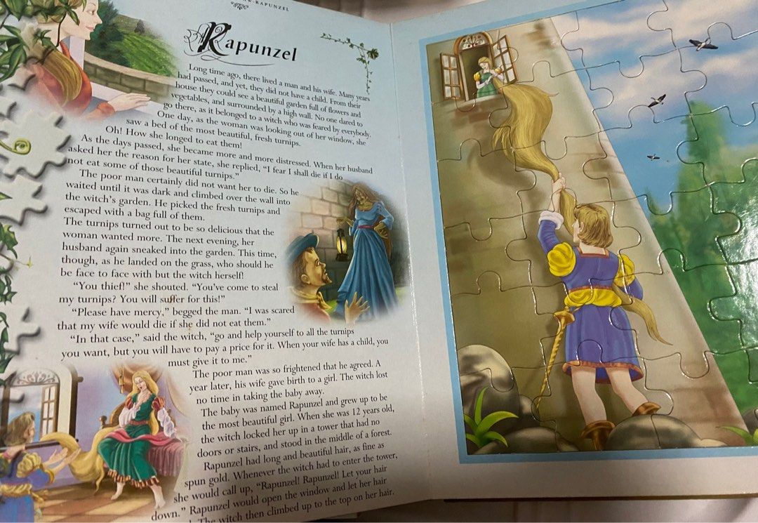 Children's　Carousell　Books　Jigsaw　Fairy　Toys,　Hobbies　Magazines,　tale　on　2books,　Books