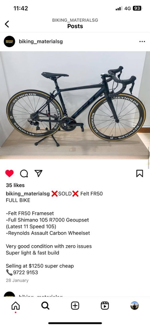 Felt fr50 road new arrivals bike