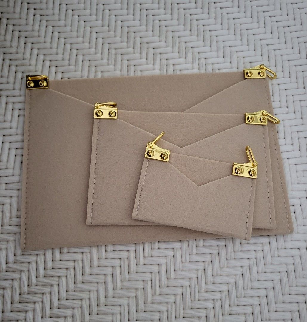 Felt inserts set (3 pieces) for LV Kirigami Pouches, Luxury, Accessories on  Carousell