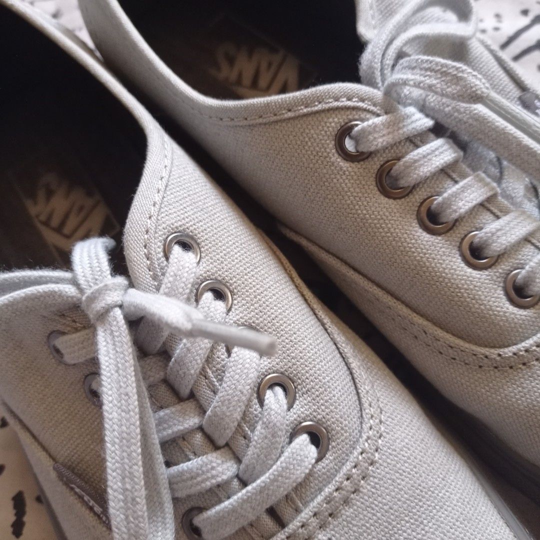 FOR SALE - Vans authentic (Category: Sneakers) located in Bacoor. Submitted by onindthird (Listing ID 1230401385, Image 1). Description: SALE - DECLUTERRING - 100% Original Vans authentic in gray size8 - P2,299.00 (lightly used) SRP: $49.99 (P2,766.75) Bought this from Chicago, IL, USA. Used only at office (carpeted area) No box available but comes with vans paper bag. This also comes with a free book that is still available in my listing. *PICTU