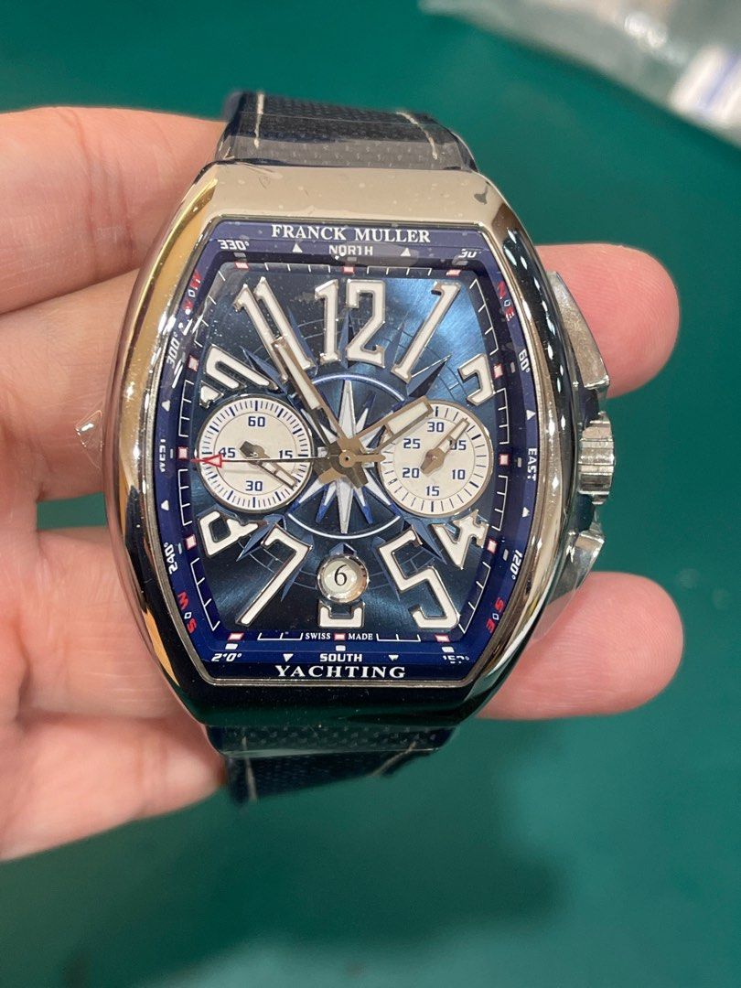 Franck Muller Vanguard Yachting Blue Chronograph V45 CC DT AC BL