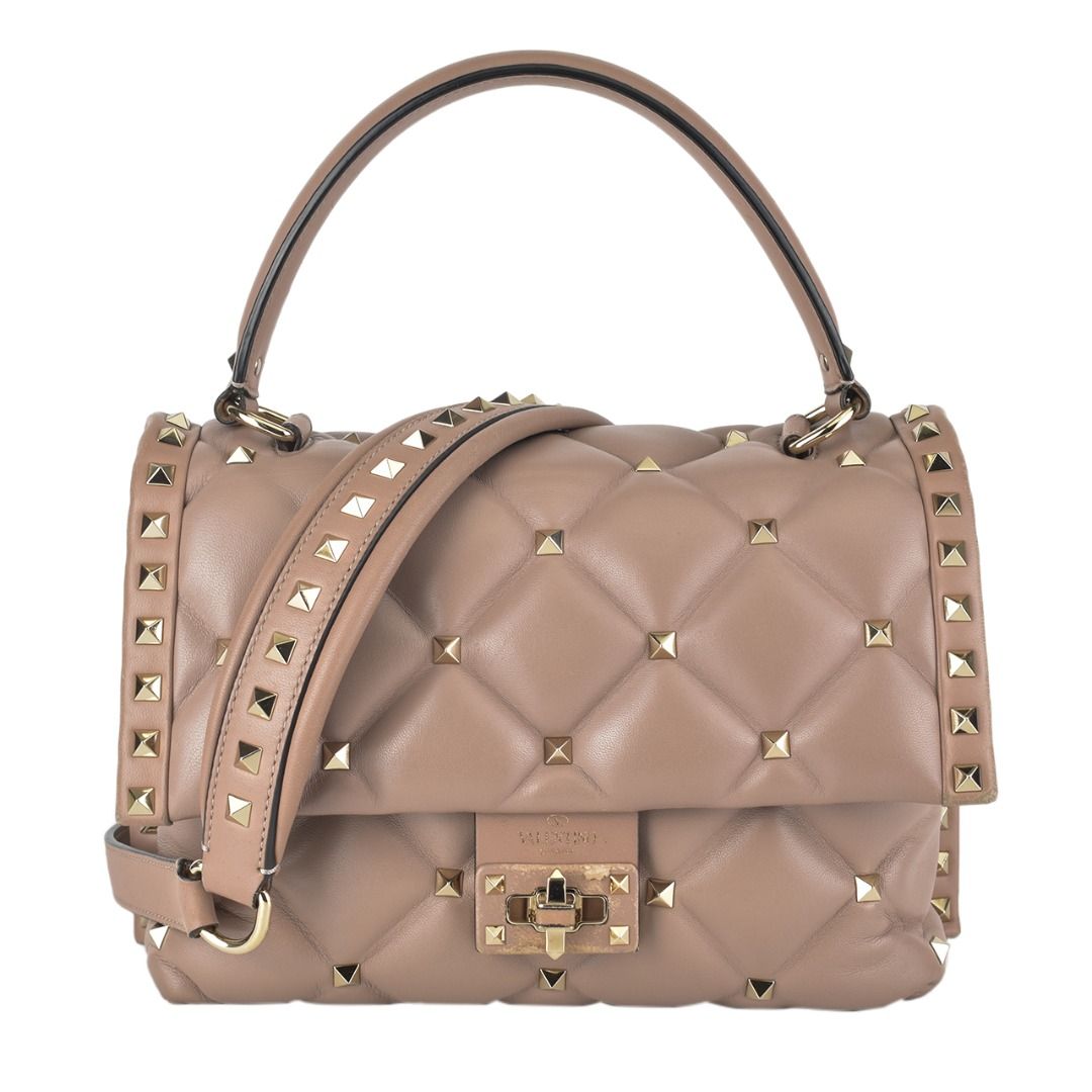 Garavani Nappa Candystud Top Handle Bag