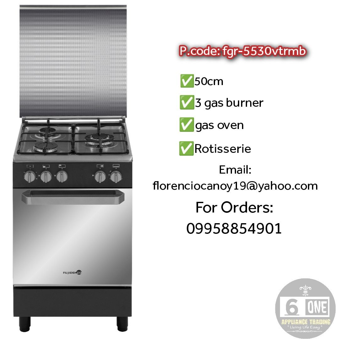 GAS RANGE FUJIDENZO 50CM/60CM/90CM, TV & Home Appliances, Kitchen