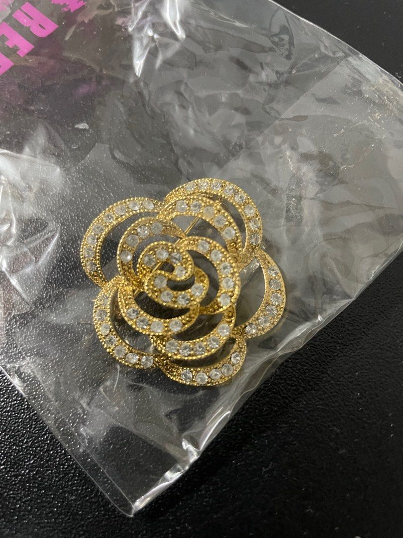 Golden Rose Brooch Women s Fashion Jewelry Organisers