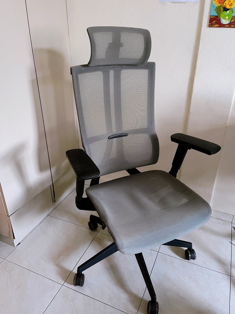 Comfort Furniture Grey Office Chair with wheels, Furniture & Home