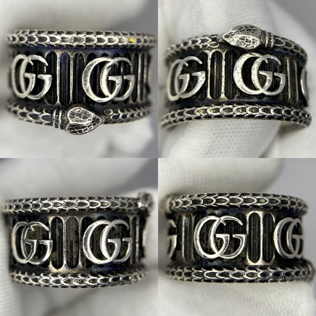 GUCCI AG925 DOUBLE SNAKE 25 RING 237012299 WE