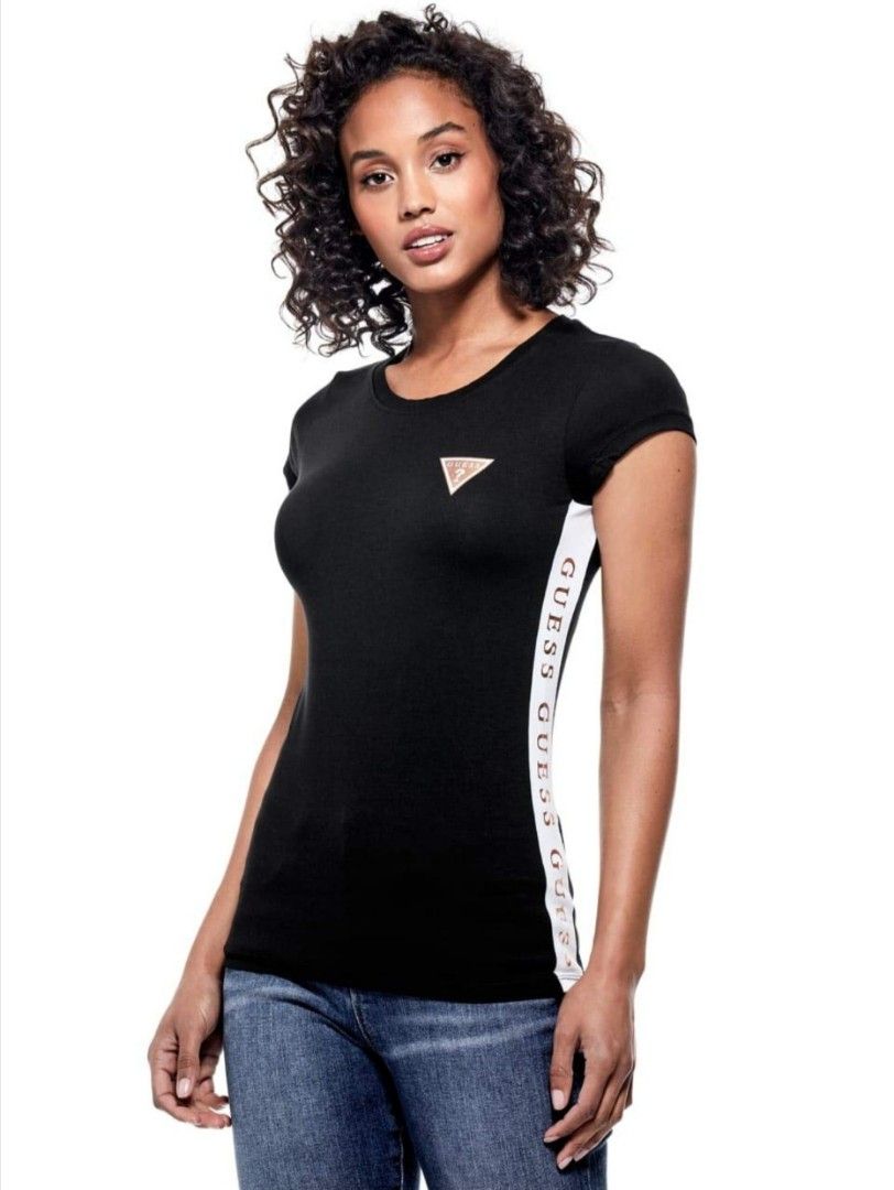 Guess women's logo tee clearance