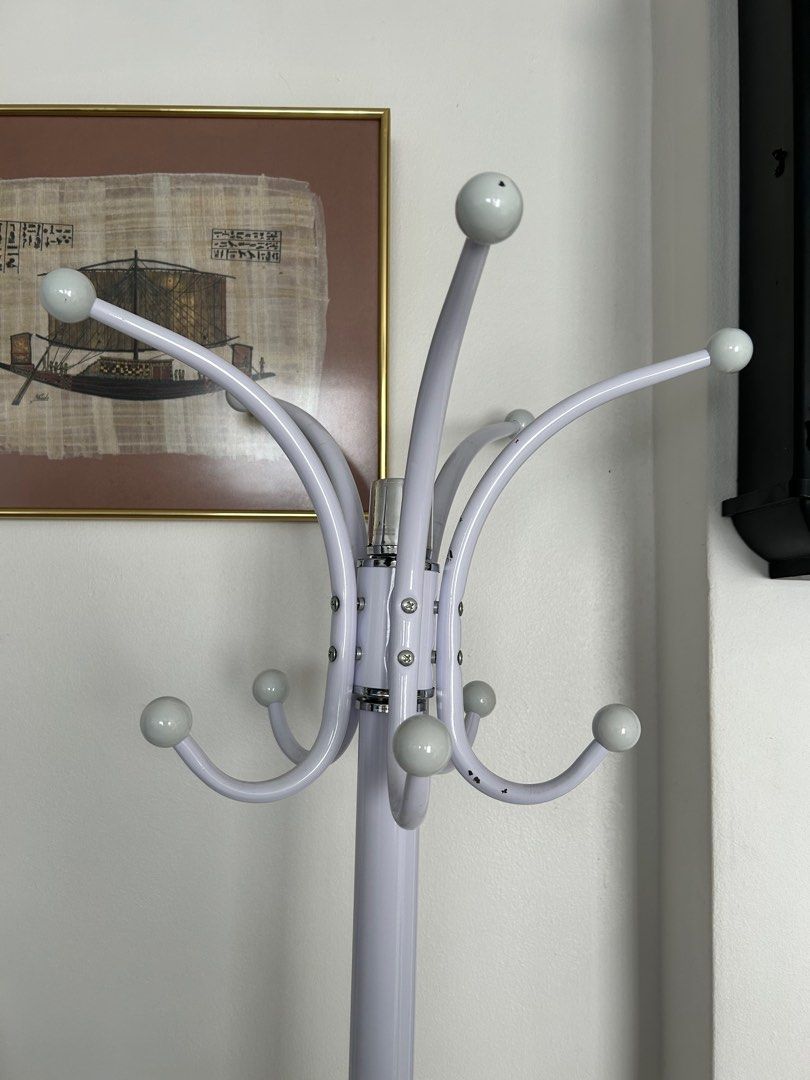 Hat, coat and handbag stand with marble base, Furniture & Home Living