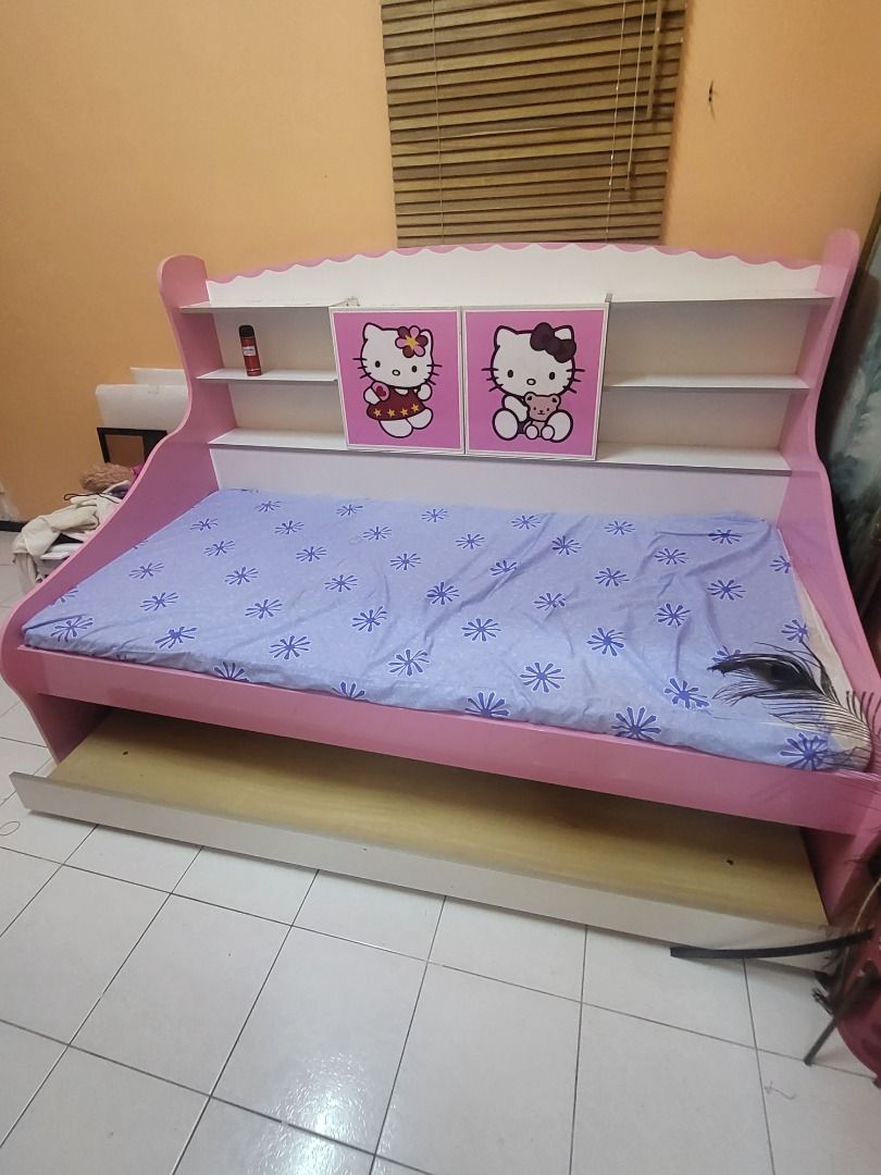 Hello Kitty Bed, Babies & Kids, Baby Nursery & Kids Furniture