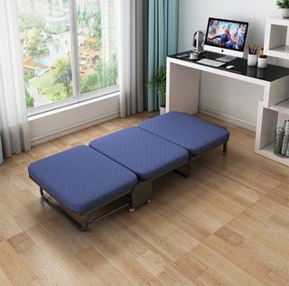 Helper room bed with attached mattress
