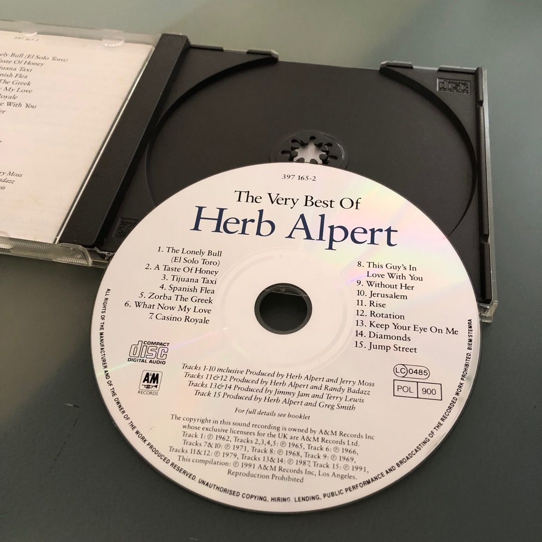 Herb Alpert The Very Best (CD), Hobbies & Toys, Music