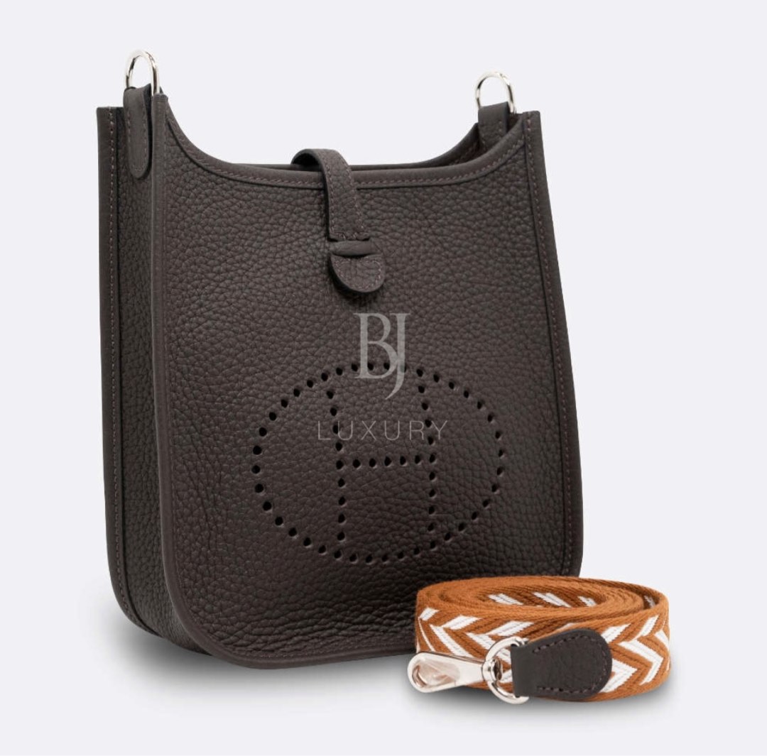 Hermes Mini Evelyne Vert Cypress GHW, Luxury, Bags & Wallets on Carousell