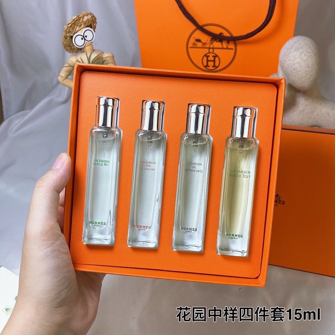 Hermes 4 perfume set hotsell