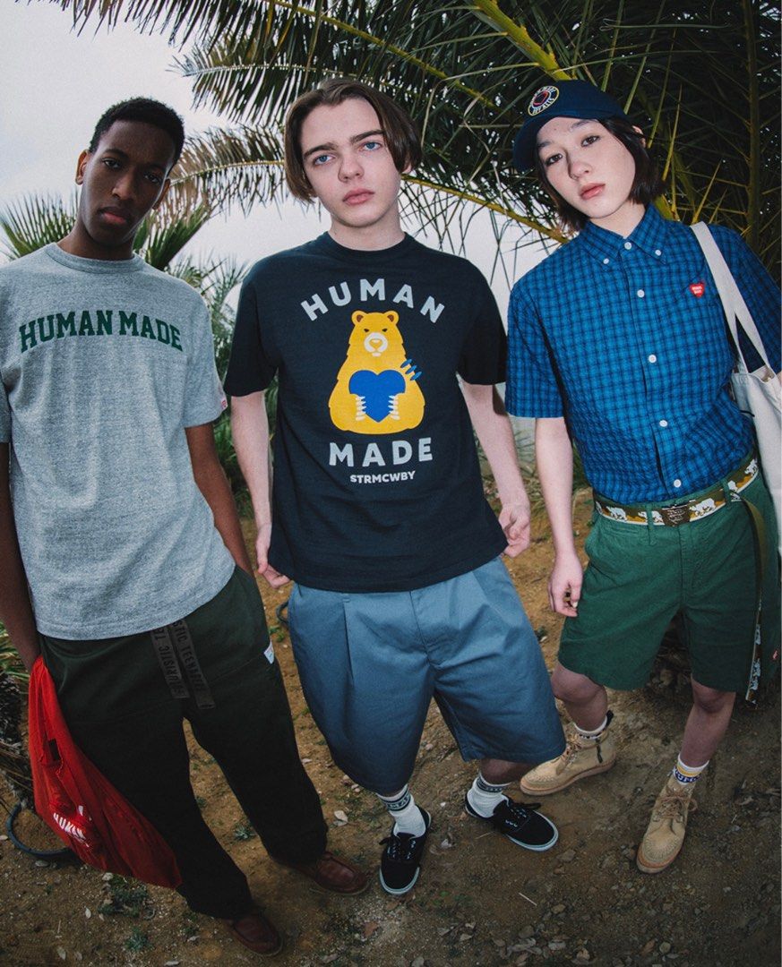 レア】HUMANMADE Checked BD shirt ネイビー Lサイズ｜ファッション