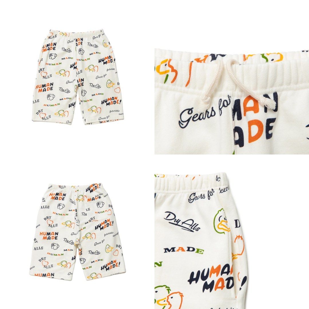 HUMAN MADE PRINTED SWEAT SHORTS, Men's Fashion, Bottoms, Shorts on